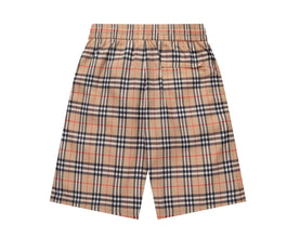 Burberry Check Drawcord Swim Shorts Archive Beige