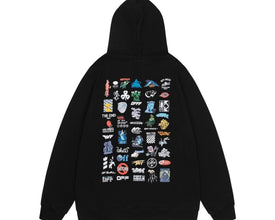 Off-White Graphic Printed Drawstring Hoodie
