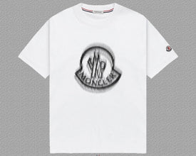 Moncler blurred-logo cotton T-shirt White