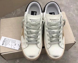 Golden Goose Superstar Low Top Trainers Wht/Blue Star