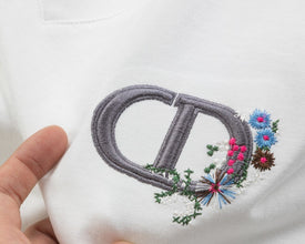 Christian Dior Flower Logo White