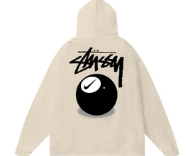 Stussy 8 Ball Zip Hood Smoke
