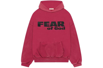Fear of God Vintage Fear Is Gone Hoodie Red/Black