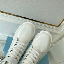 Prada Monolith 55mm Pouch Ankle Boots White Leather