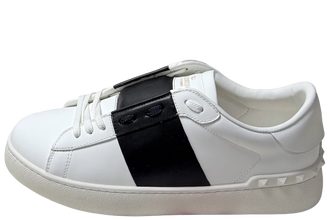 Valentino Garavani Open Leather Black Sneakers