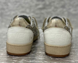Golden Goose Ball Star Platinum White Glitter