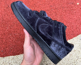 Dunk Low Triple Black Velvet
