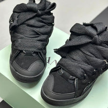 Lanvin Leather Curb Triple Black