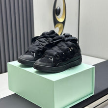 Lanvin Leather Curb Triple Black
