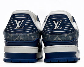 Louis Vuitton LV Trainer Monogram Denim White Blue