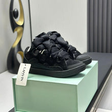 Lanvin Leather Curb Triple Black