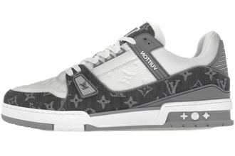 Louis Vuitton Trainer Monogram Denim Grey White