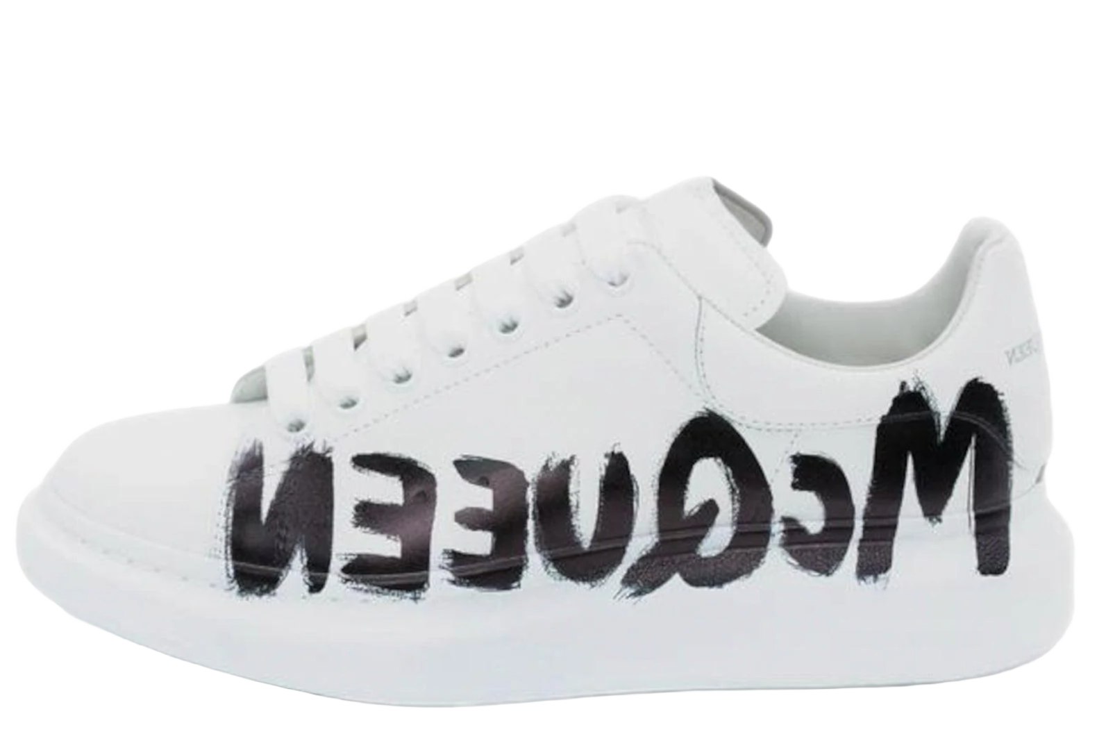 Alexander McQueen Oversized Graffiti White Black