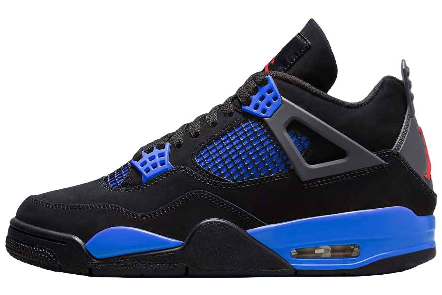 Air Jordan 4 Black Deep Royal Blue