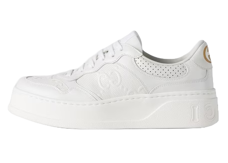 Gucci GG Embossed White Leather (Women's)