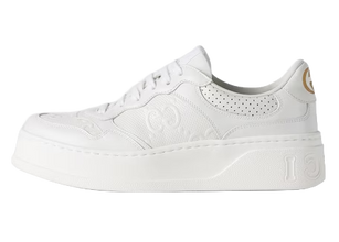 Gucci GG Embossed White Leather (Women's)