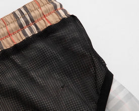 Burberry Check Drawcord Swim Shorts Archive Beige