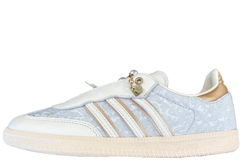 adidas gazelle silver green womens Adidas SAMBA OG, Cloud White/Earth Strata/Gum – Beamhill main image 1