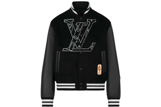 Louis Vuitton x NBA Leather Basketball Jacket Black