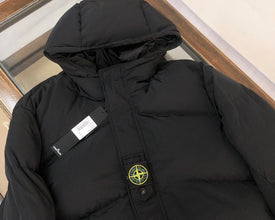 Stone Island Compass-motif down puffer jacket
