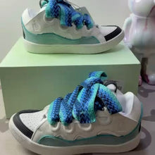 Lanvin Curb Sneaker White Blue