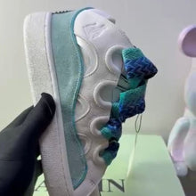 Lanvin Curb Sneaker White Blue