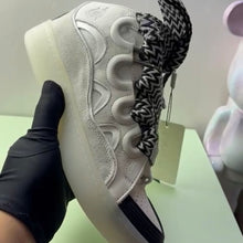 Lanvin Leather Curb Sneaker White