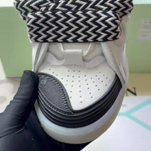 Lanvin Leather Curb Sneaker White