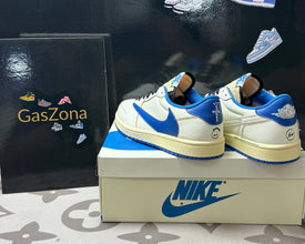 Jordan 1 Retro Low OG SP Fragment x Travis Scott Sail Military Blue