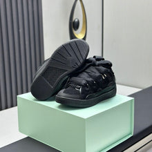 Lanvin Leather Curb Triple Black