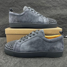 Christian Louboutin Louis Junior Spikes Orlato Flat Grey