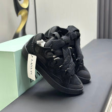 Lanvin Leather Curb Triple Black