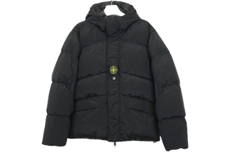 Stone Island Compass-motif down puffer jacket