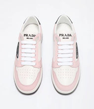 Prada District Sneaker White Pink Perforated Leather (Women's)