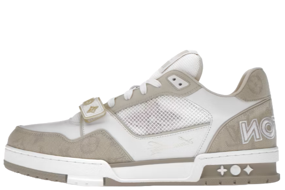 Louis Vuitton Trainer Beige White