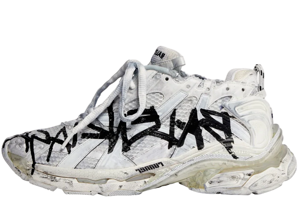 Balenciaga Runner Graffiti White Black (Women's)