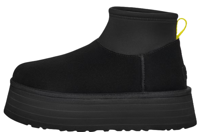 UGG Classic Mini Dipper Boot Black Yellow (Women's)