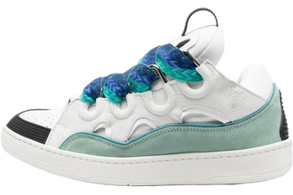 Lanvin Curb Sneaker White Blue