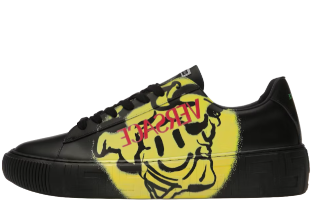 Versace Medusa Greca Low Smiling Medusa Black Green Pink