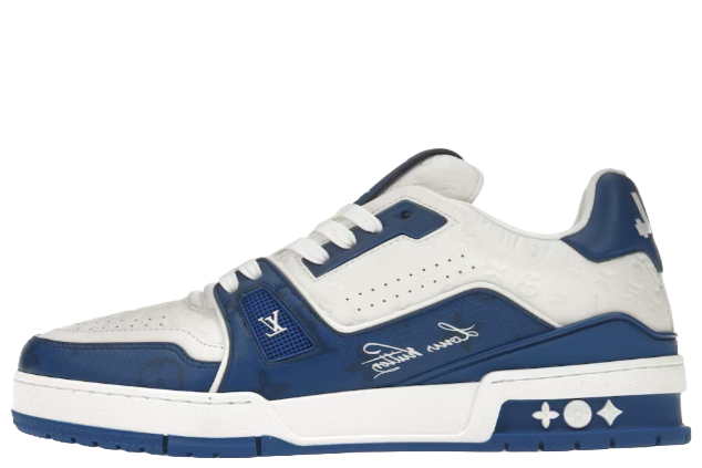 Louis Vuitton Trainer #54 Signature Blue White