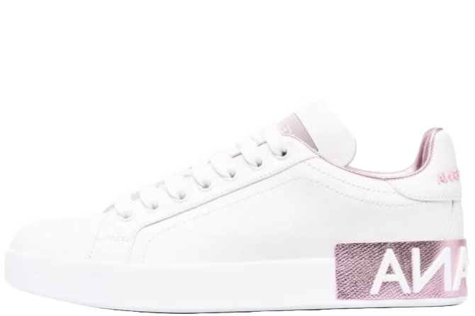 Dolce & Gabbana Portofino White Metallic Pink