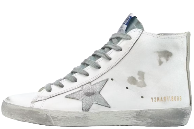 Golden Goose Francy Silver Star White Silver (Women's)