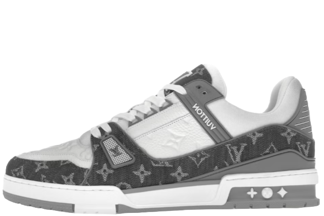 Louis Vuitton Trainer Monogram Denim Grey White