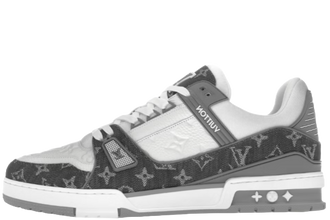 Louis Vuitton Trainer Monogram Denim Grey White
