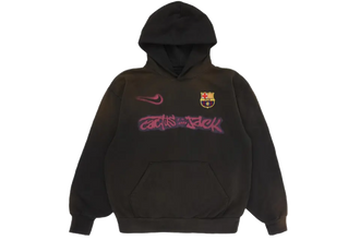 Nike FC Barcelona x Cactus Jack Spray Logo Hoodie Blue